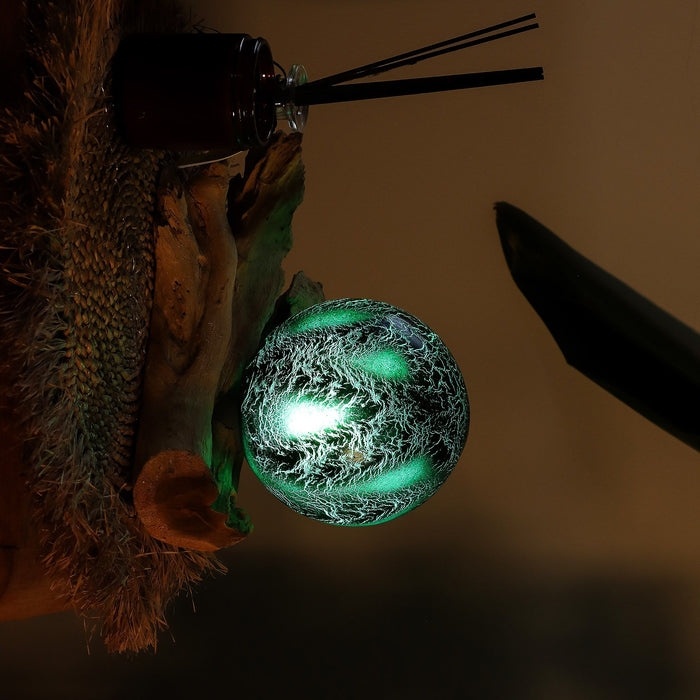 MAVYSSA HOME | DriftGlow lampa se smaragdovým stínidlem