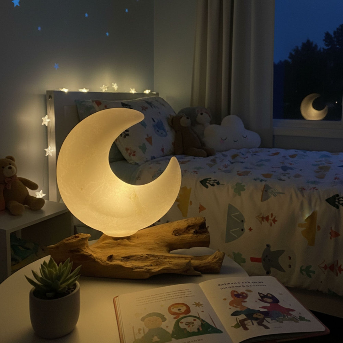 MAVYSSA HOME | DriftGlow lampa Půlměsíc – šedá – originální fotografie AW 1